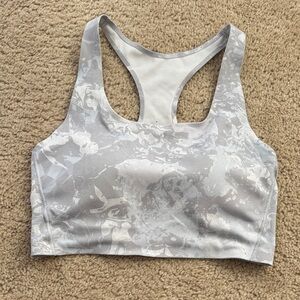 Uniqlo x Rei Nakanishi Women's Patterned Gray Sports Bra